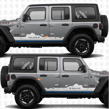 Custom Text Side Doors Vinyl decal sticker fit Jeep Wrangler Jeep Wrangler Willys 3