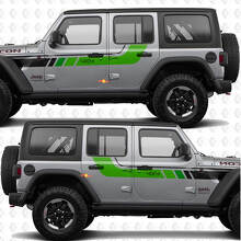 4x4 Retro Side Door Stripes Vinyl Decal Kit for Jeep Wrangler_2
