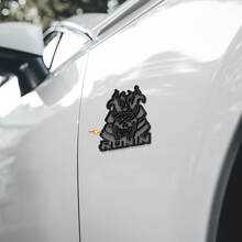 Skull Samurai Ronin Fender Badges Tailgate Emblem 3D Badge 2