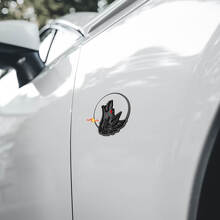 Wolf Moon Wing Badges Tailgate Emblem 3D Badge 2