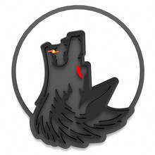 Wolf Moon Wing Badges Tailgate Emblem 3D Badge 4