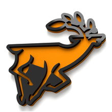 Deer Wing Badges Tailgate Emblem 3D Badge 2