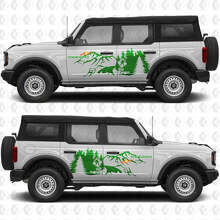 Bigfoot Off Road Mountain Forest Side Doors Racing Stripes Decals for Musclecar horse 3