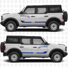 Custom Text Heritage Retro Vintage Side Doors Racing Stripes Decals for Ford Bronco 2