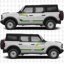 Custom Text Heritage Retro Vintage Side Doors Racing Stripes Decals for Ford Bronco 3