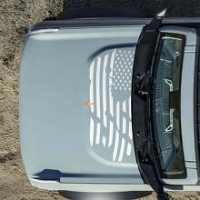 Bonnet American US Flag Destroyed Decals Stickers for Musclecar horse 4