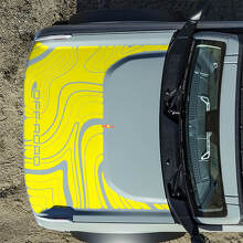 Hood Topographic Off-Road Decals Stickers for Ford Bronco 2