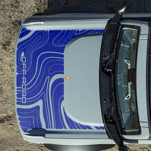 Hood Topographic Off-Road Decals Stickers for Ford Bronco 5
