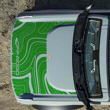 Topographic Off Road Bonnet Vinyl Decal Sticker Graphics 2 for Musclecar horse 6