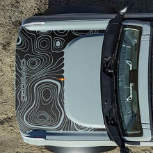 Hood Topographic Off Road Decals Stickers for Ford Bronco 2 2