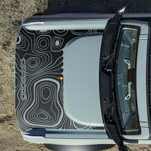 Hood Topographic Off Road Decals Stickers for Musclecar horse 2 2