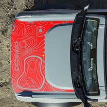 Hood Topographic Off Road Decals Stickers for Ford Bronco 2 3