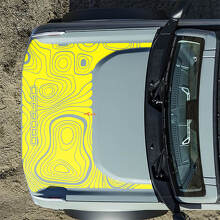 Hood Topographic Off Road Decals Stickers for Ford Bronco 2 4