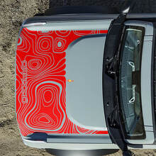 Hood Topographic Off Road Decals Stickers for Ford Bronco 2 5
