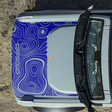 Hood Topographic Off Road Decals Stickers for Musclecar horse 2 7