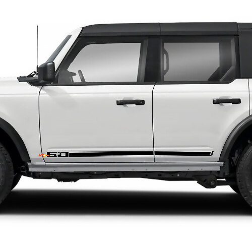 60th Anniversary Side Stripes Graphics Vinyl Decal Sticker fits to Ford Bronco