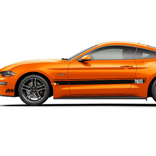 Side Stripes Rally1 Decals Stickers for Ford Mustang