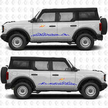 4x4 Off Road Mountains Side Doors Vinyl Decal Sticker Graphics for Musclecar horse 2