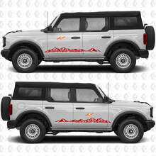 4x4 Off Road Mountains Side Doors Vinyl Decal Sticker Graphics for Musclecar horse 3