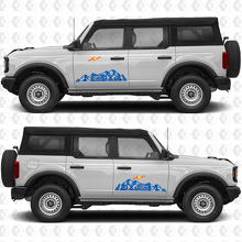 4x4 Off Road Mountains Side Door Graphics Vinyl Decal Sticker fits to Ford Bronco 3