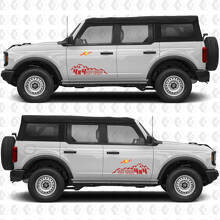 4x4 Off-Road Mountains Side Door Graphics Vinyl Decal Sticker fits Ford Bronco 3