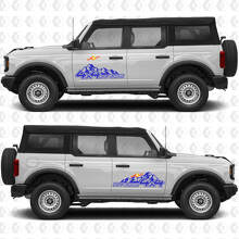 2x 4x4 Off Road Side Door Graphics Decals for Ford Bronco 2