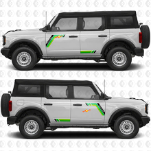 Classic Retro Racing Stripes Vinyl Decals Stickers for Ford Bronco Heritage 3