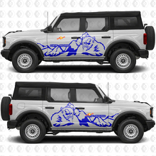 Yeti 4x4 Off Road Mountains Side Doors Graphics Vinyl Decal Sticker fits Ford Bronco 2