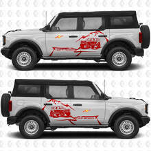 Rock Crawler Mountain Side Doors Graphics Vinyl Decal Sticker 2 fits Ford Bronco 3