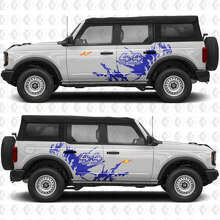 4x4 Off Road Mud Splash Side Vinyl Decal Kit for Musclecar horse_2