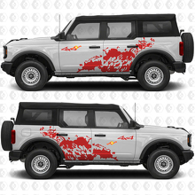 4x4 Off Road Splash Side Door Graphics Vinyl Decal Sticker 2 fits Ford Bronco 3