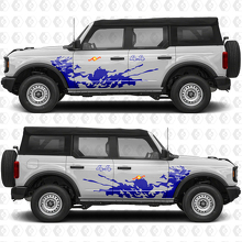 4x4 Off Road Splash Side Doors Graphics Vinyl Decal Sticker 3 fits to Ford Bronco 2