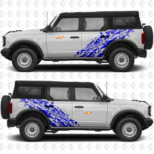 4x4 Off Road Splash Side Doors Graphics Vinyl Decal Sticker 4 fits to Ford Bronco 2
