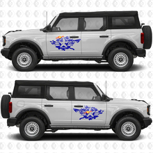 Military Star Splash Side Doors Graphics Vinyl Decal Sticker 2 fits to Ford Bronco 2