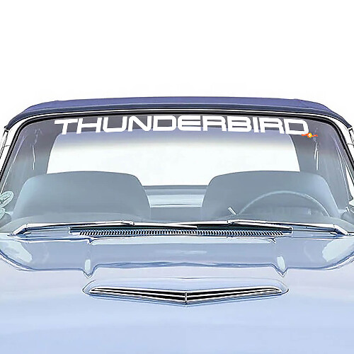 Thunderbird Windscreen Graphics Vinyl Decal Sticker fits Musclecar Thunderbird