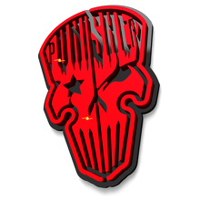 Skull Punisher Wing Badges Tailgate Emblem 3D Badge 5