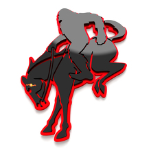 Yeti on Horse Bronco Wing Badges Tailgate Emblem 3D Badge 2