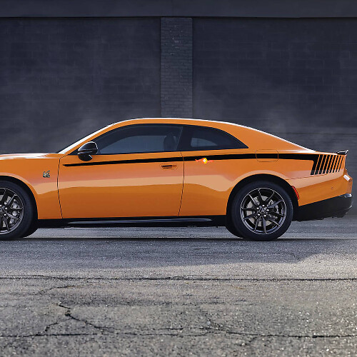 Sixpack Quarter Panel Side Stripes Vinyl Decal Kit for Dodge Challenger