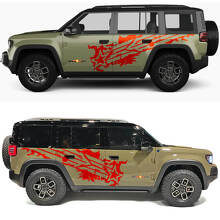 Military Star Splash Side Doors Vinyl decal sticker for Jeep Recon 3