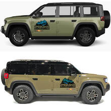 Overland Adventure Mountains Side Doors Vinyl Decal 2 for Jeep Recon 2