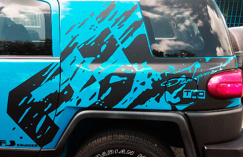 Toyota FJ Cruiser mud splash Decal Sticker