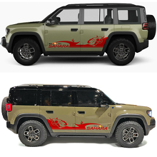 Skull Desert Sahara Side Doors Vinyl Decal for Jeep Recon 3