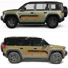Stripes Retro Sport Side Doors Vinyl Decal for Jeep Recon 2