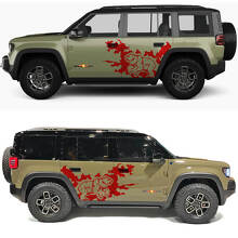 Bear Splash Side Doors Vinyl Decal for Jeep Recon 3