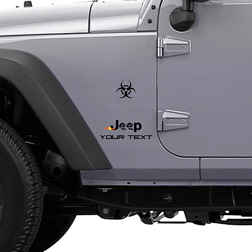 Zombie Outbreak Response Team Logo Sticker Decal for Jeep Wrangler Rubicon