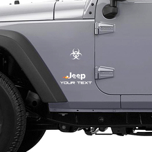 Zombie Outbreak Response Logo Vinyl Decal for Jeep Wrangler Rubicon_2
