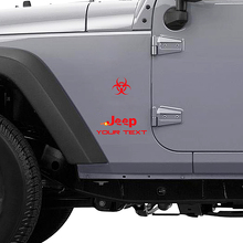 Zombie Outbreak Response Logo Vinyl Decal for Jeep Wrangler Rubicon_3