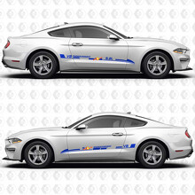 5.2L Supercharged V8 Aero Flow Stripes Side Door Vinyl Decal Sticker for Ford Mustang 2014-2024_3