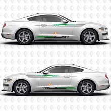 S550 Clean Line Stripe Side Doors Vinyl Decals Stickers for Ford Mustang 3