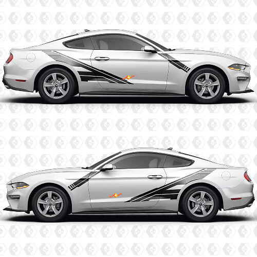 Forward Slash Side Doors Vinyl Decal Sticker Graphics for Musclecar Musclecarmodel
